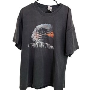 Support Our Troops Y2K Eagle Graphic Tee XL